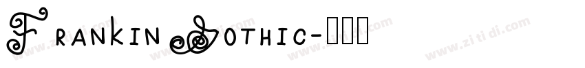 Frankin Gothic字体转换